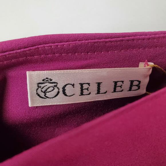 Celeb Purple Lined Mini Pencil Skirt NEW - Picture 3 of 4